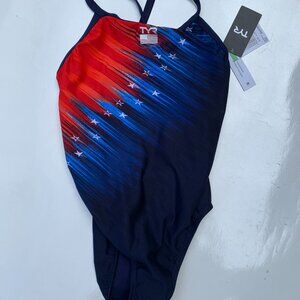 NEW TYR Women’s Durafast Elite Diamondfit Swimsuit USA Size 36 (L) NWT